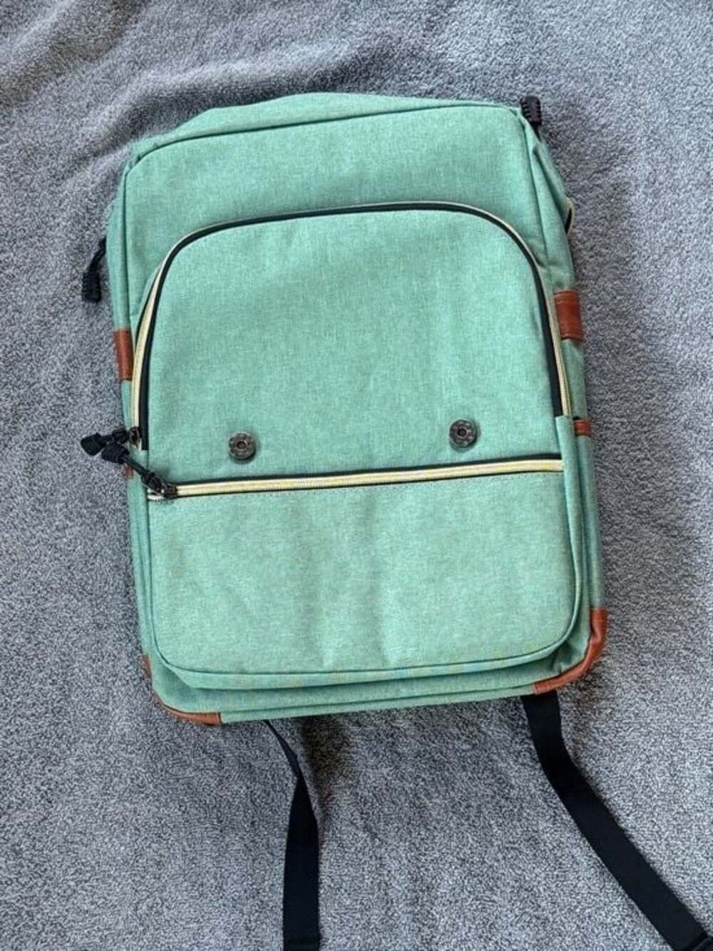 Vintage unisex laptop backpack, with USB charging port